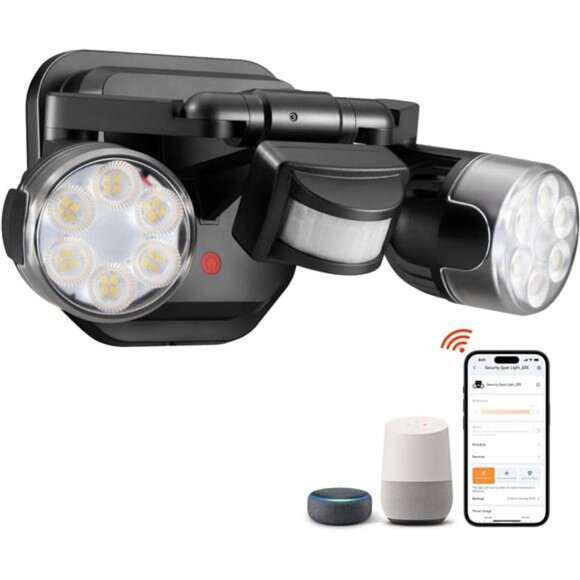 Motion Sensor Outdoor Lights,AC Smart WiFi Flood Lights Outdoor LEDSecurityLight - Picture 1 of 6